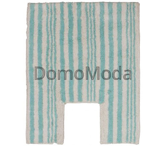 Коврик для ванной Indian Handmade Strip RIS-BTH-5223 BLUE - высокое качество по лучшей цене в Украине изображение 3.